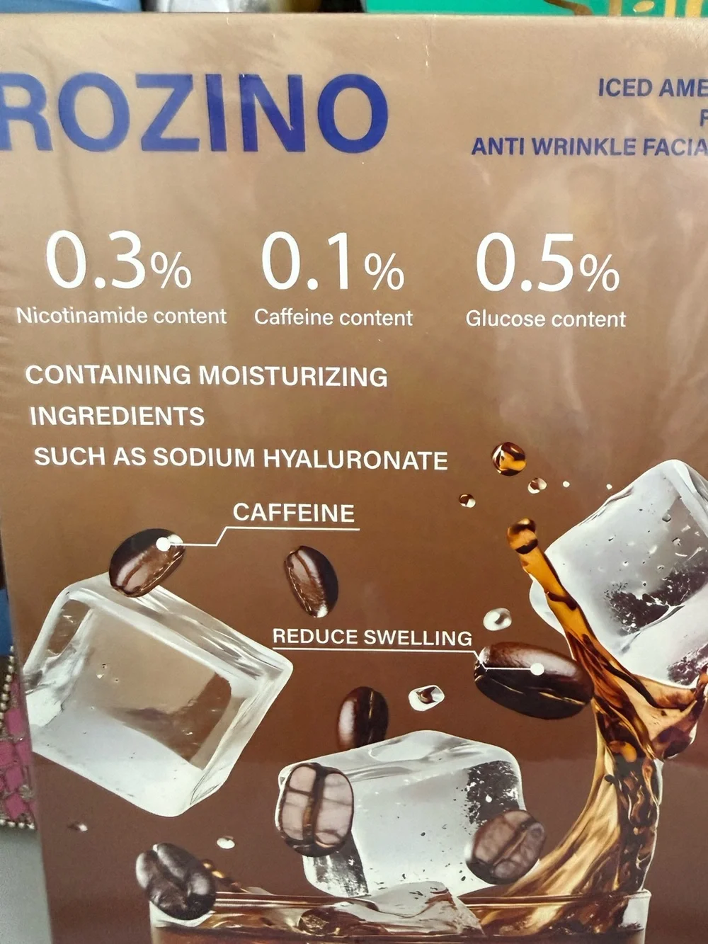 Brown Anti-Wrinkle Facial Skincare with Caffeine